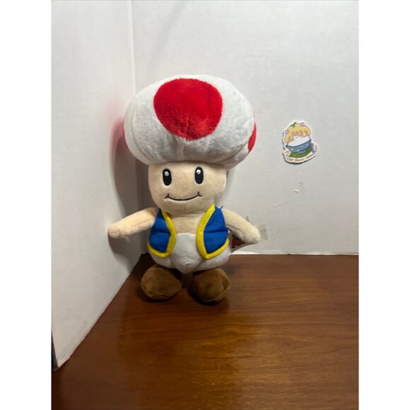 Nintendo Super MarioPlush Toad Stuffed Doll Toy Super Mario Bros - Picture 1 of 9